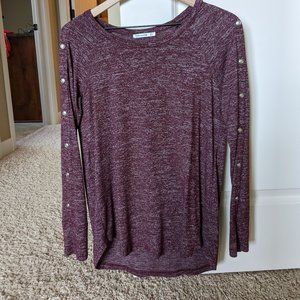 Pink Clover Camdyn Button Detail Knit Top